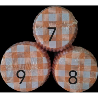 พร้อมส่ง กระทงทรงกลม ก้น8/9cm 300ชิ้น กระดาษรองอบขนมปัง