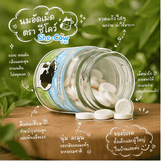 ชี-โคว์ นมอัดเม็ดรสหวาน 110 เม็ด (Sweetem Flavoured Milk Tablet)