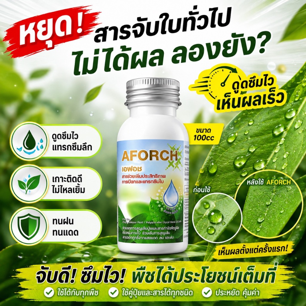 สารจับใบขนาด 100ซีซี คุณภาพสูง สินค้าพร้อมจัดส่งด่วน
