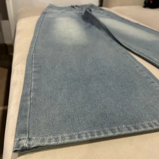 JINJEANS-202 | (XS-9XL) กางเกงยีนส์ขากระบอกใหญ่ baggy jeans สีบลูเฟด