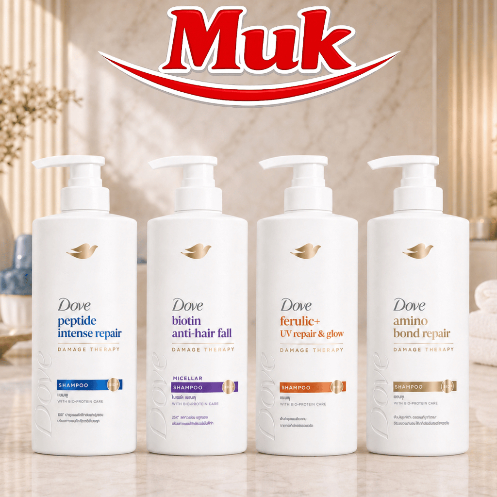 Dove แชมพู 370-380ML Peptide | Biotin | Ferulic | Amino