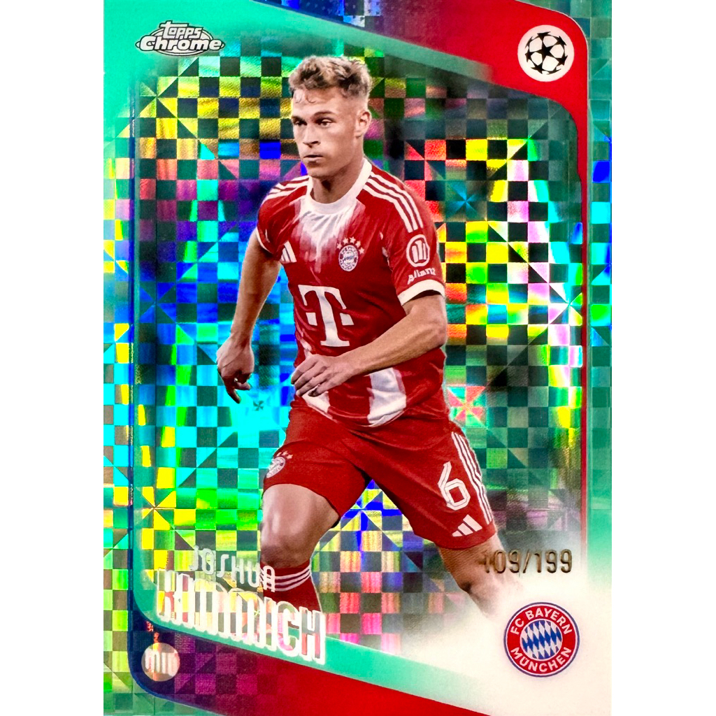 Joshua Kimmich 2025/26 Topps Chrome UEFA  Aqua X-Fractor /199