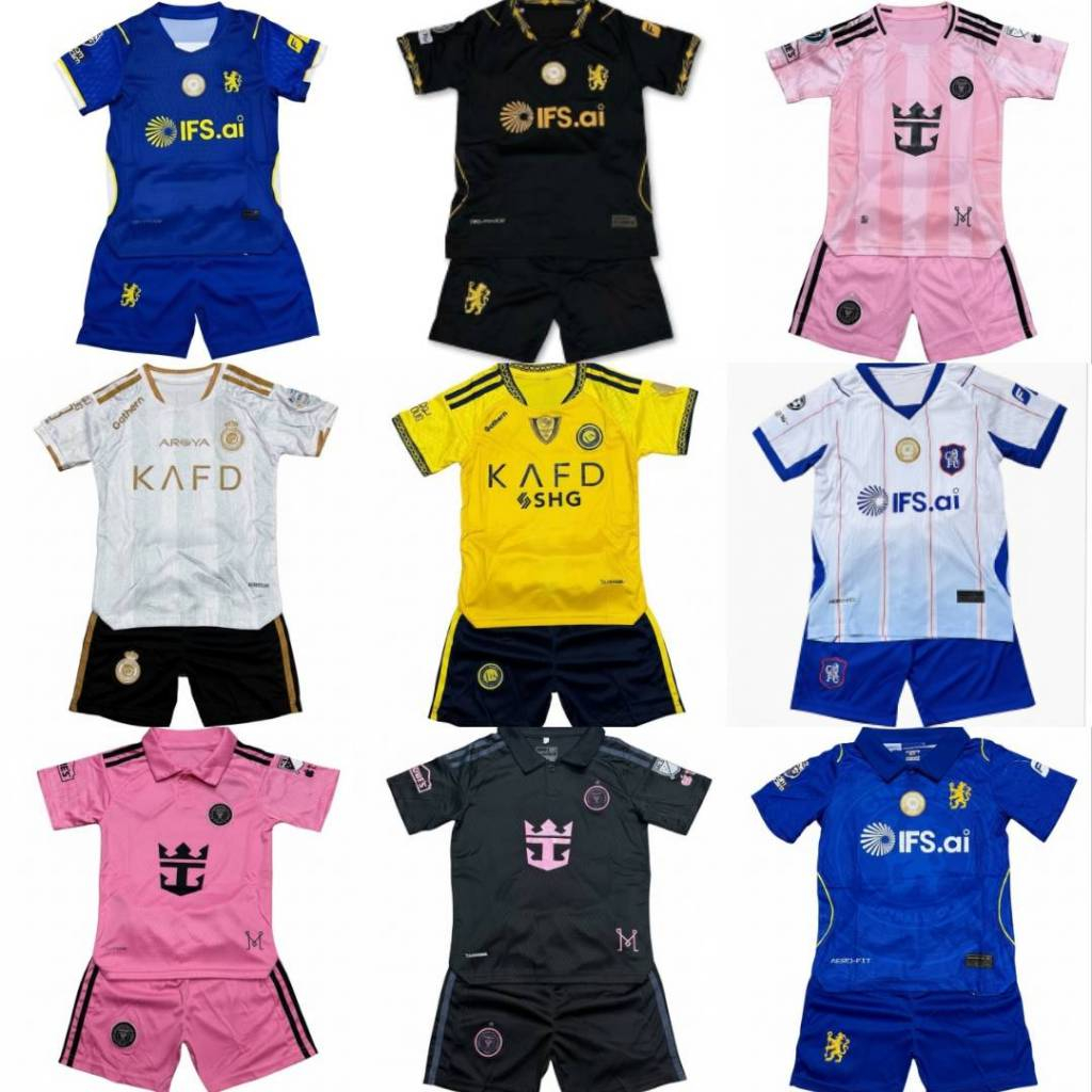 ชุดฟุดบอล2025-2026 (เสื้อ+กางเกง) ชุดเด็กมีครบไซส์พร้มส่งในไทยจัดส่งไว1-3วันได้ของ ชุดกีฬาทีมนอกแบบใหม่ๆล่าสุด