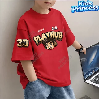COD (จัดส่งตลอด 24 ชั่วโมง) เสื้อยืดเด็กผู้ชาย ลายกราฟิกเท่ สไตล์วัยรุ่น เสื้อแขนสั้น โอเวอร์ไซซ์ แฟชั่นเด็ก ผ้านิ่ม