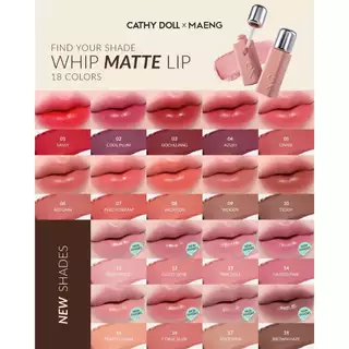 [New Shades] CathyDollxMaeng วิปแมทท์ลิป 2.8g #ลิปแมทท์เนื้อวิป #WhipMatteLip (ลิปแมทท์ ลิป)