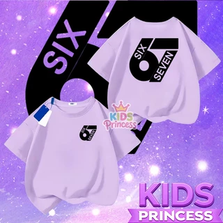 COD (จัดส่งตลอด 24 ชั่วโมง) เสื้อยืดเด็ก ลายกราฟิกตัวเลข เท่ๆ แฟชั่นเกาหลี เสื้อแขนสั้น โอเวอร์ไซซ์ ผ้าคอตตอน