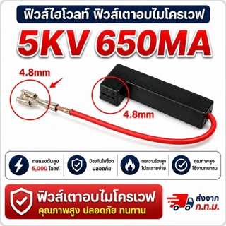 [พร้อมส่ง] ฟิวส์ไมโครเวฟ แรงดันสูง 5KV (มีครบทุกขนาด 650mA - 900mA) เทอร์โมฟิวส์ อะไหล่เตาอบไมโครเวฟ เกรดคุณภาพ