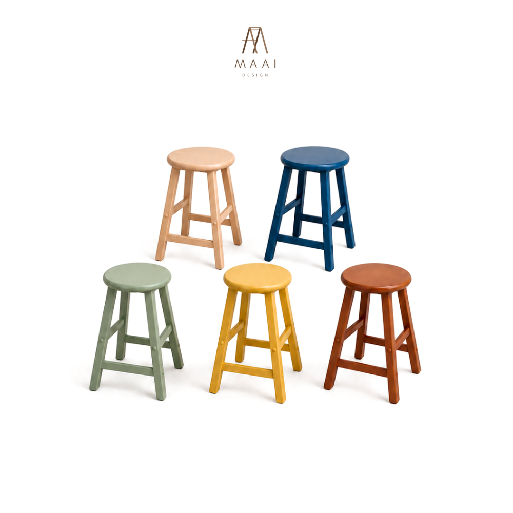 MAAI Design Gom stool collection เก้าอี้ที่ออกแบบให้มีความเป็นญี่ปุ่น สีสันสุดน่ารัก