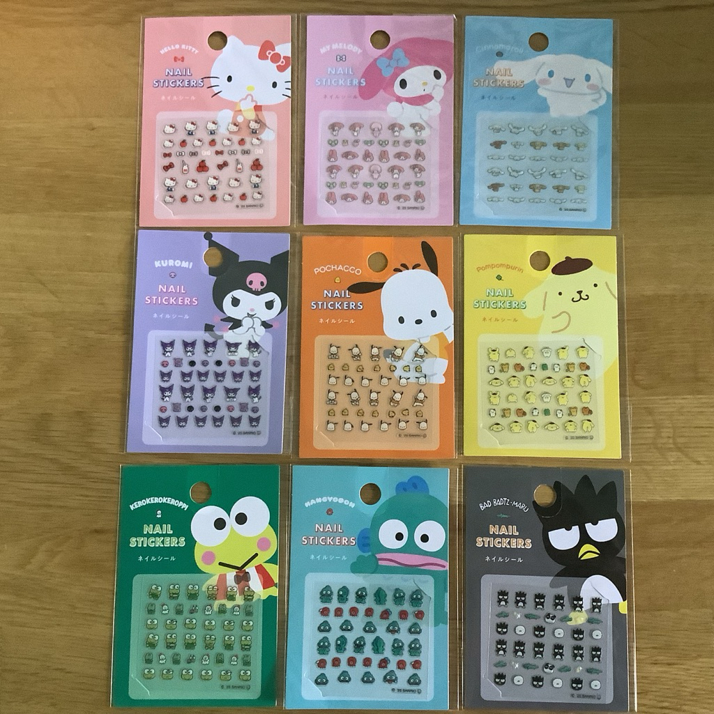 Nail stickers Sanrio Kitty my melody cinamo