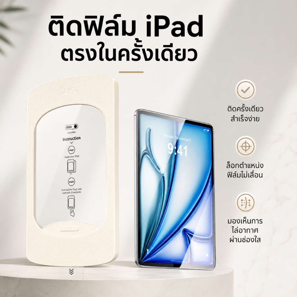 พร้อมจัดส่ง ฟิล์มกันรอย Ipad Air4 Air5 Air6 7 Air8 gen10 gen11 Pro 11 gen7/8/9 Hdฟิล์มกระจกนิรภัย