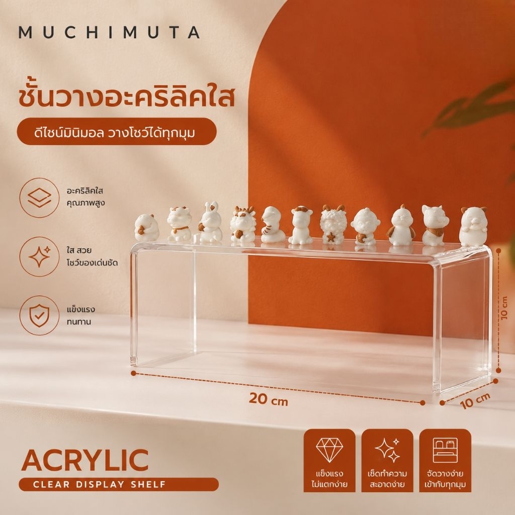 ดิสเพลวางของ ชั้นวางของขนาดเล็ก 10*10*10cm