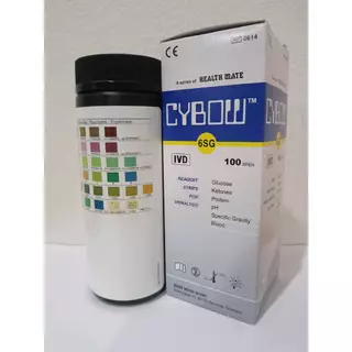 URINE STRIP 2-6-11 PARAMETERS 100 TESTS ยี่ห้อ CYBOW คีโต