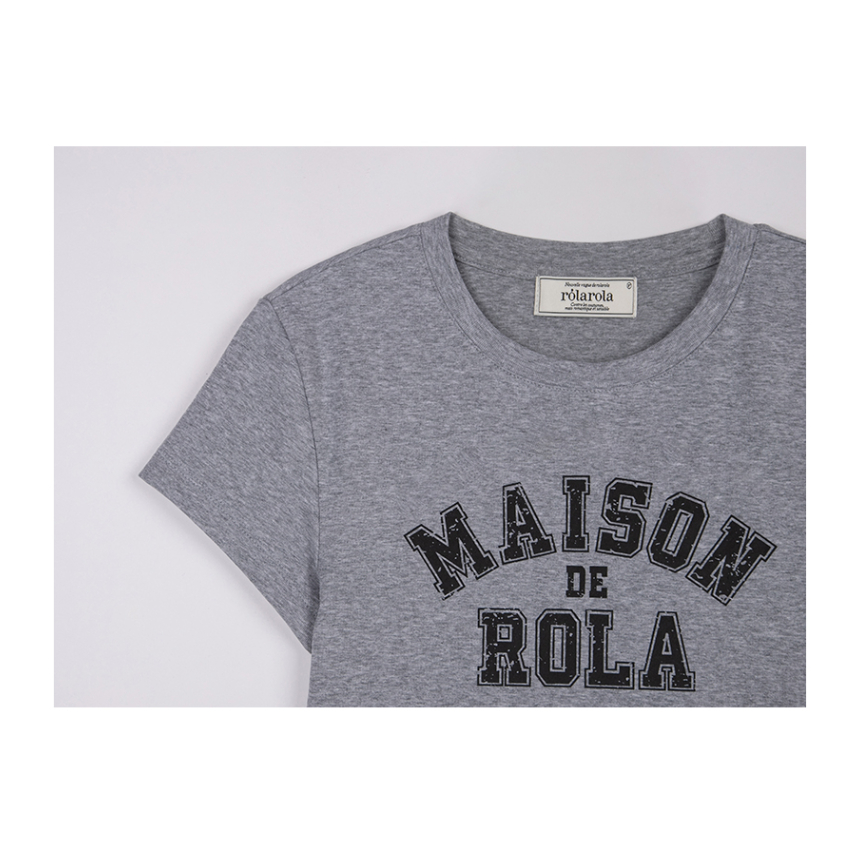 ROLAROLA - ROLA LOGO MINI T-SHIRT ( BLUE , MELANGE GRAY , YELLOW ) — صورة 7