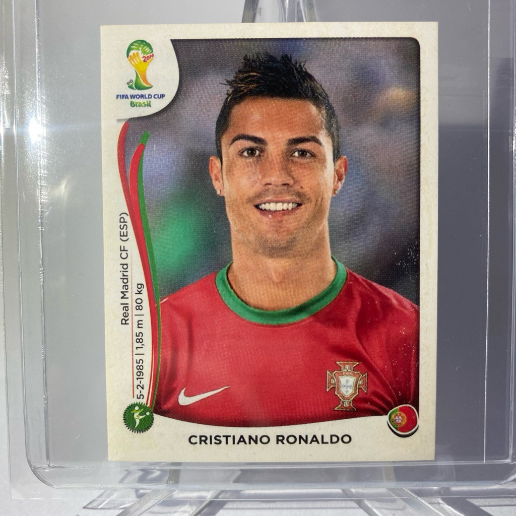 สติกเกอร์ นักฟุตบอล CRISTIANO RONALDO, PORTUGAL, REAL MADRID, (STICKER) , PANINI WORLD CUP 2014, No.