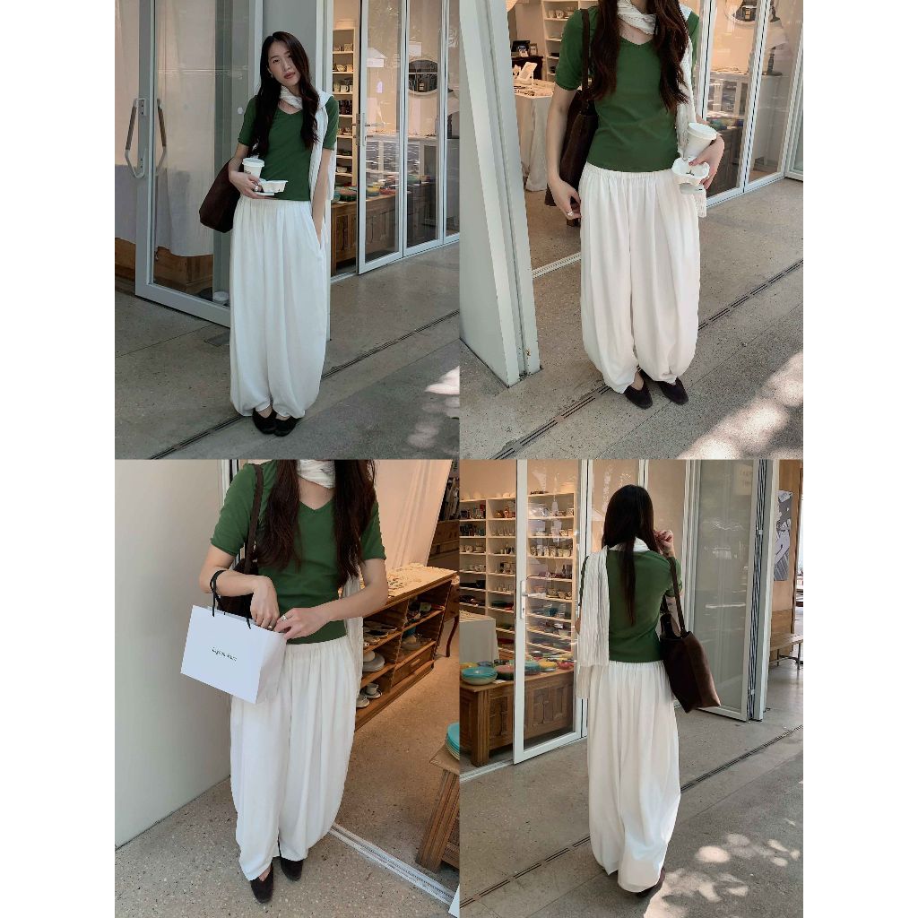 INBYIN - กางเกงขายาวทรงจินนี่ JINNY BALLOON PANT - B0363