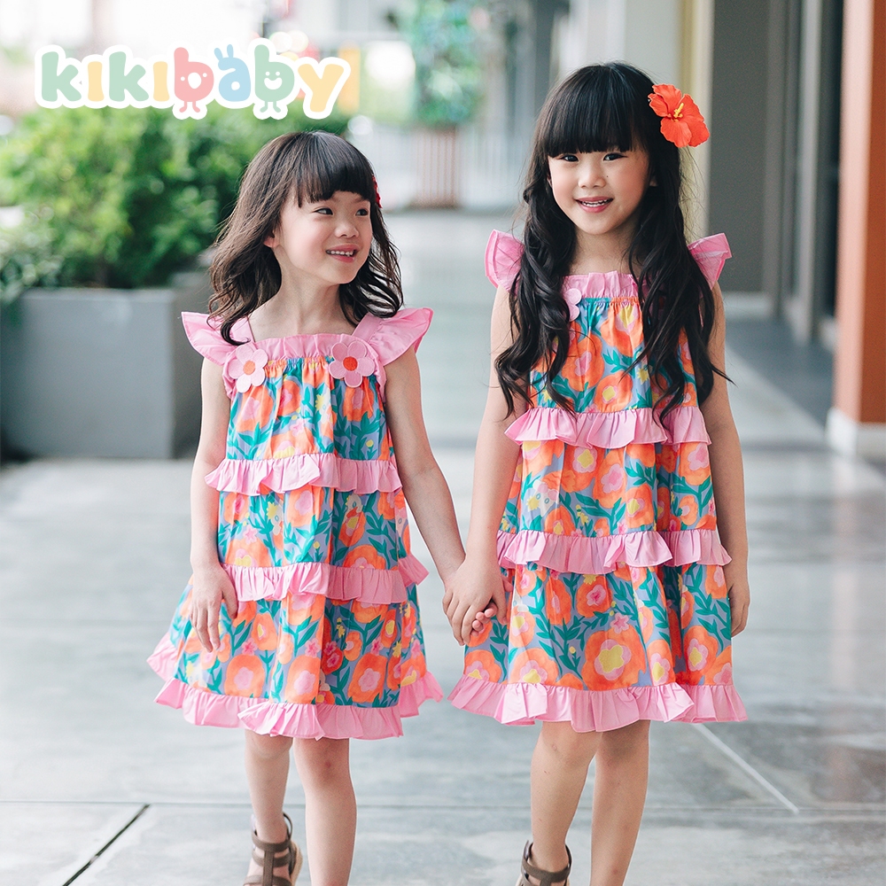 Kiki Baby فستان صيفي بنات بالزهور (90-150) — صورة 3