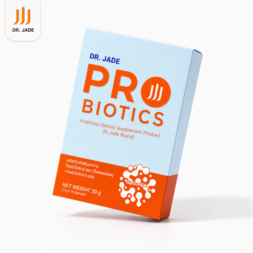 DR.JADE โพรไบโอติกส์ HMO Probiotics 9 สายพันธ์ อาหารเสริม ปรับสมดุลลำไส้ เสริมภูมิคุ้มกัน หมอเจด [10 ซอง] thumbnail 4