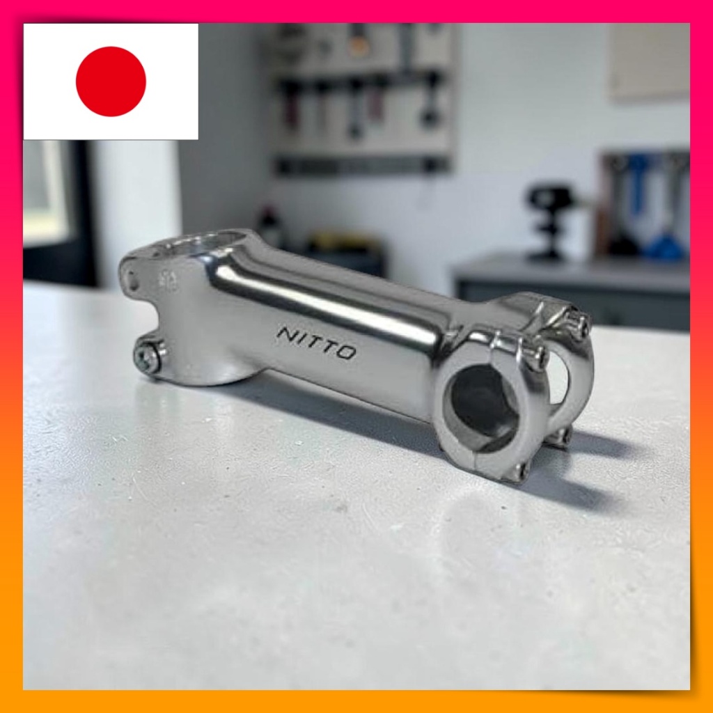 NITTO NJ89 EX Stem 100mm 25.4mm 28.6mm Silver Bicycle Bike Handlebar Stem