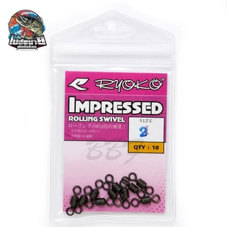 Ryoko lmpressed Rolling swivel ลูกหมุน สำหรับตกปลา ทน แข็งแรง เนื้องานเป็นสแตลเลส ทนต่อการกัดกร่อน มาตรฐานญี่ปุ่น