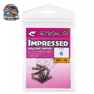 Ryoko lmpressed Rolling swivel ลูกหมุน สำหรับตกปลา ทน แข็งแรง เนื้องานเป็นสแตลเลส ทนต่อการกัดกร่อน มาตรฐานญี่ปุ่น