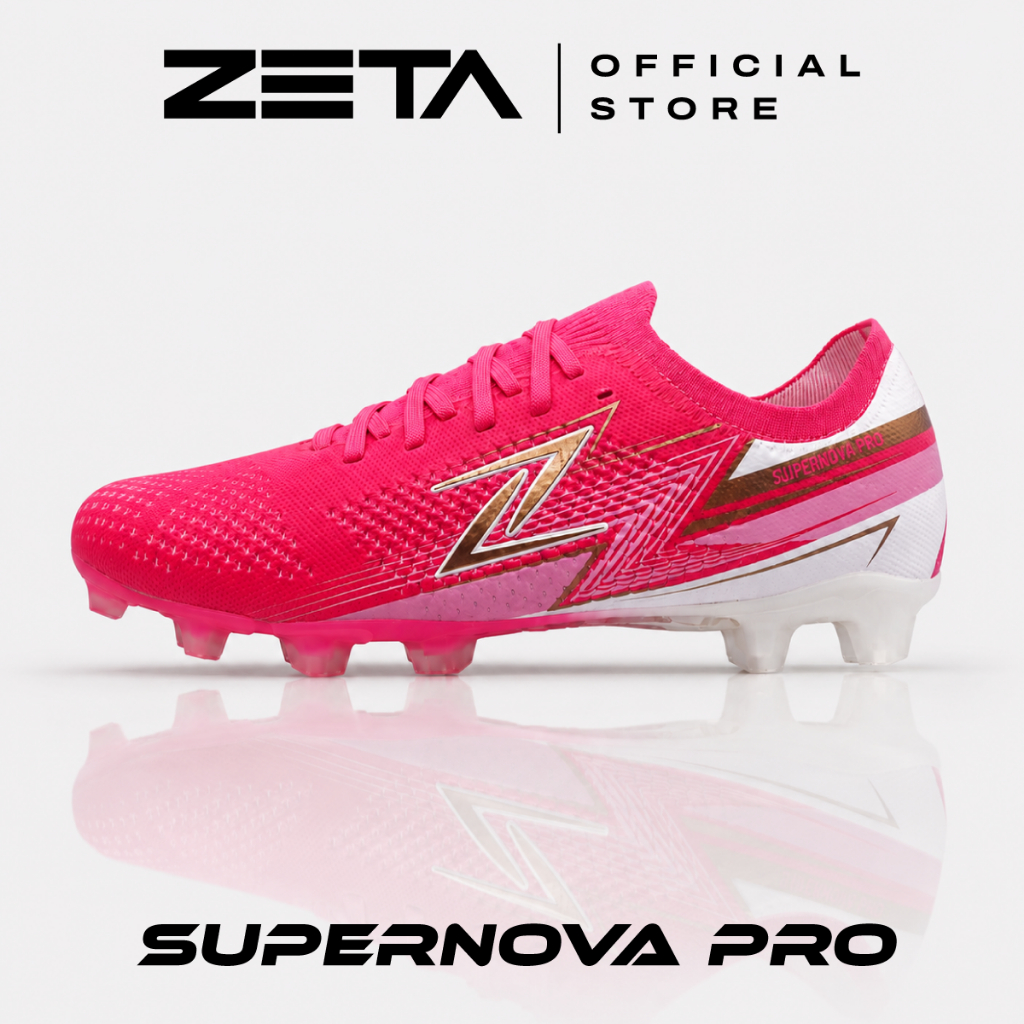 ZETA حذاء كرة قدم Supernova Pro — وردي/ذهبي — صورة 2
