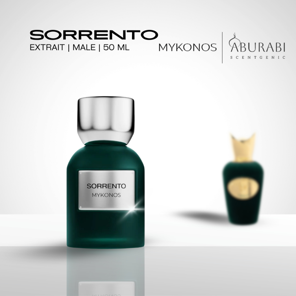 Sorrento - Mykonos น้ำหอมผู้ชาย ชนิด Extrait ( ขนาด 50 ml. ) น้ำหอมอินโดนีเซีย น้ำหอมดูป