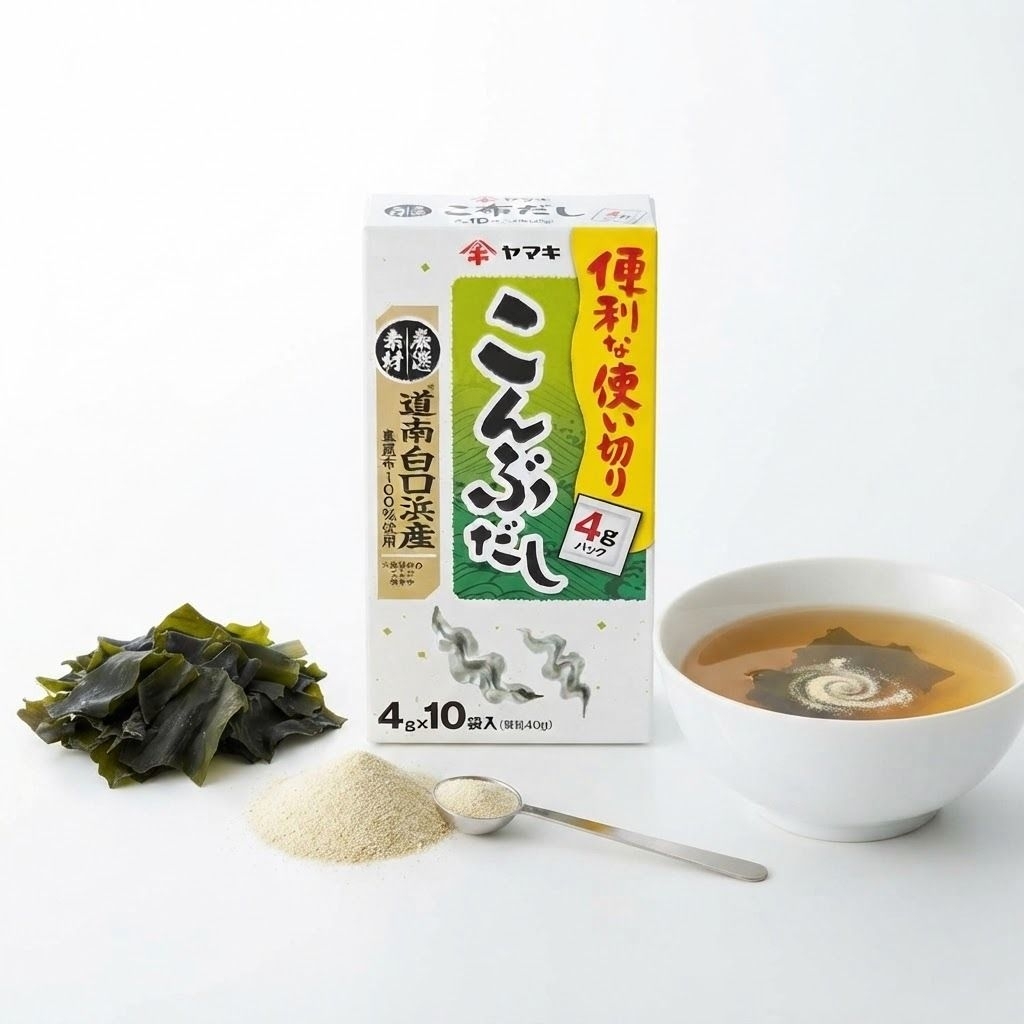ผงซุปญี่ปุ่น SEAWEED DASHI NO MOTO ผงซุปสาหร่ายกึ่งสำเร็จรูป (ตรายามากิ) น้ำหนักสุทธิ 40 กรัม 62005