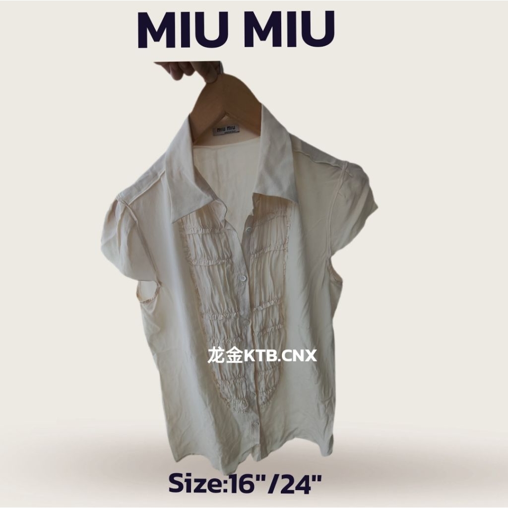 เสื้อญี่ปุ่นmiumiuมือสองญี่ปุ่น#RY1