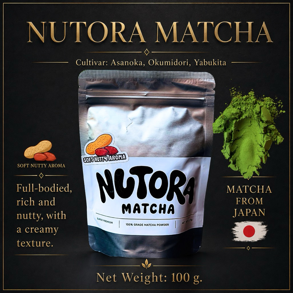 ผงมัทฉะ NUTORA Super Premium Matcha ผงมัทฉะแท้ 100 กรัม