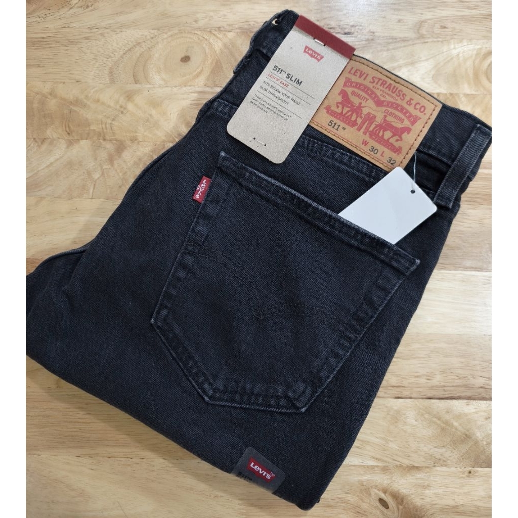 Levi's 511 Slim Fit กางเกงยีนส์ ผ้ายืด made in Pakistan แบรนด์แท้ ราคา 2,890฿