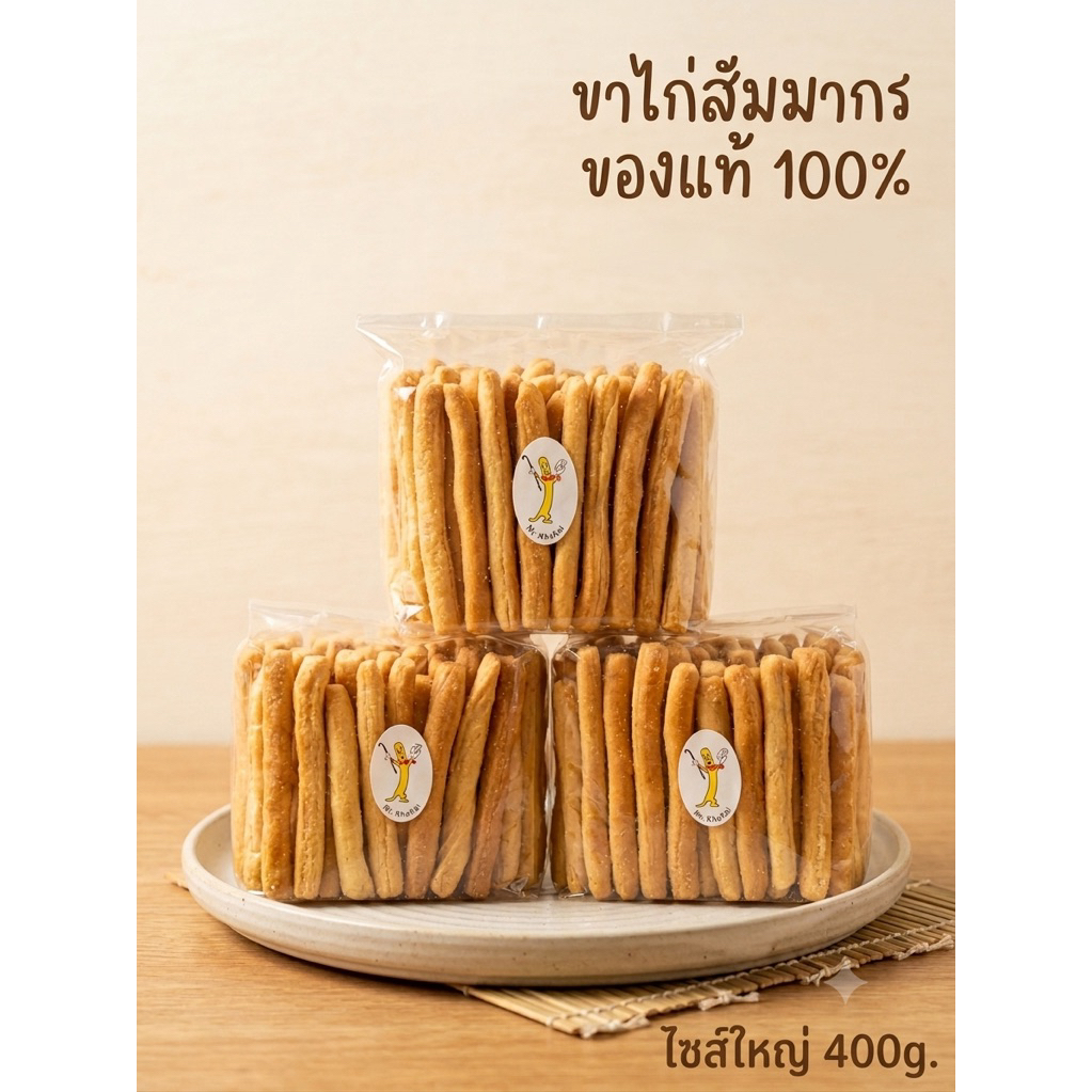 ❤️พร้อมส่ง❤️ขนม ขาไก่ สัมมากร ของแท้ 100%