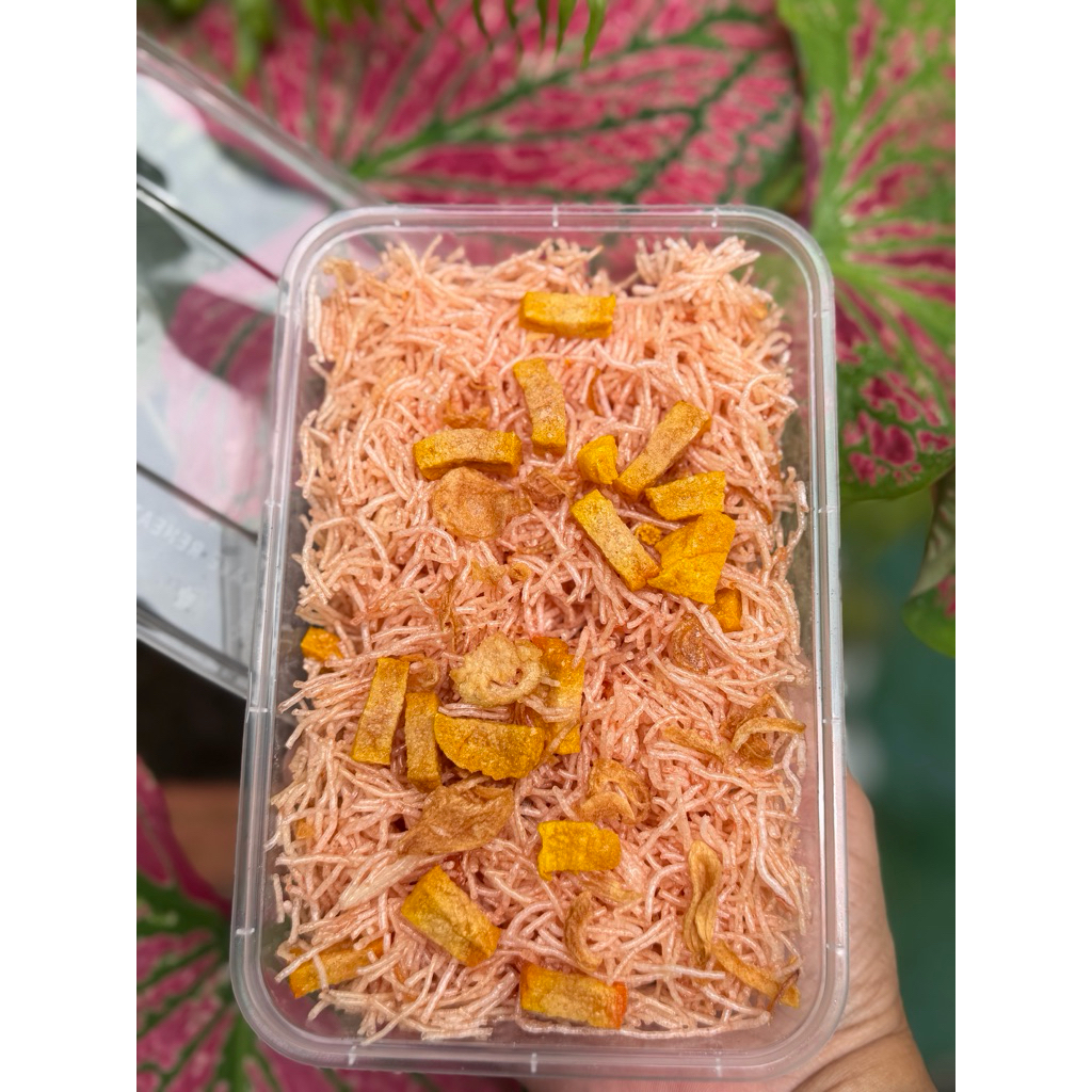หมี่กรอบสูตร ซอสมะนาว ขนาด 135 กรัม/กระปุกหอมกรอบอร่อย
