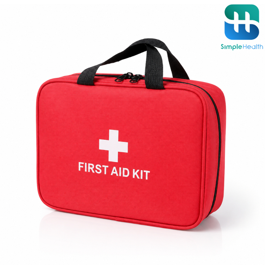 Simple Health กระเป๋าปฐมพยาบาล First Aid Kit Bag กระเป๋าเก็บยา อุปกรณ์ทำแผล สำหรับบ้าน รถยนต์ เดินทาง