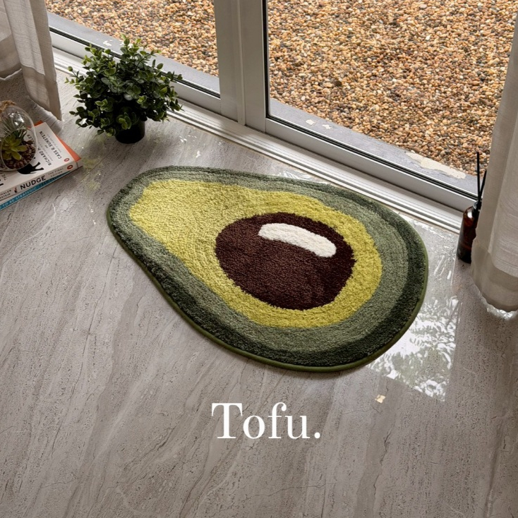 Tofu. พรมเช็ดเท้า The Food Collection ขนาด 45 x 70cm / 45 x 65cm ซักได้ แห้งไว มีกันลื่น รูปที่ 5