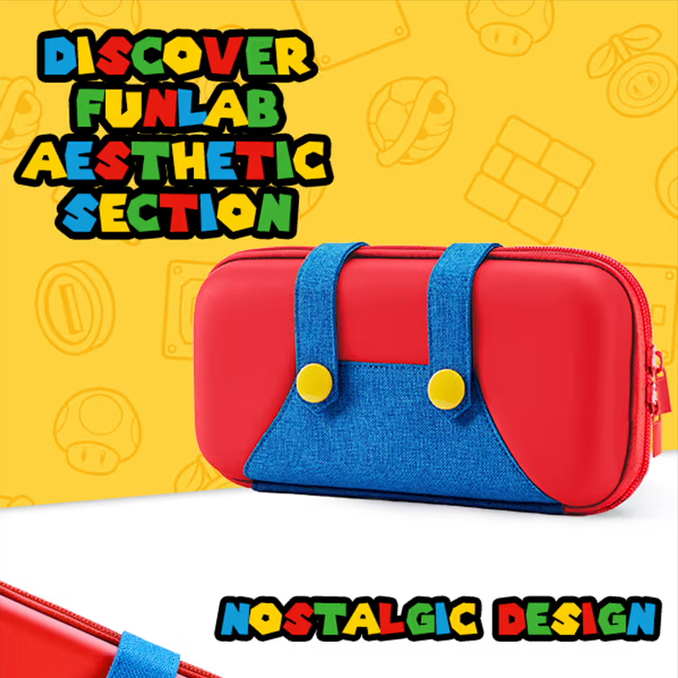 [ของแท้] FUNLAB กระเป๋าเคส Nintendo Switch / Switch 2 Carrying Case Hard Shell กันกระแทก / ลาย Mario / DAVE THE DIVER