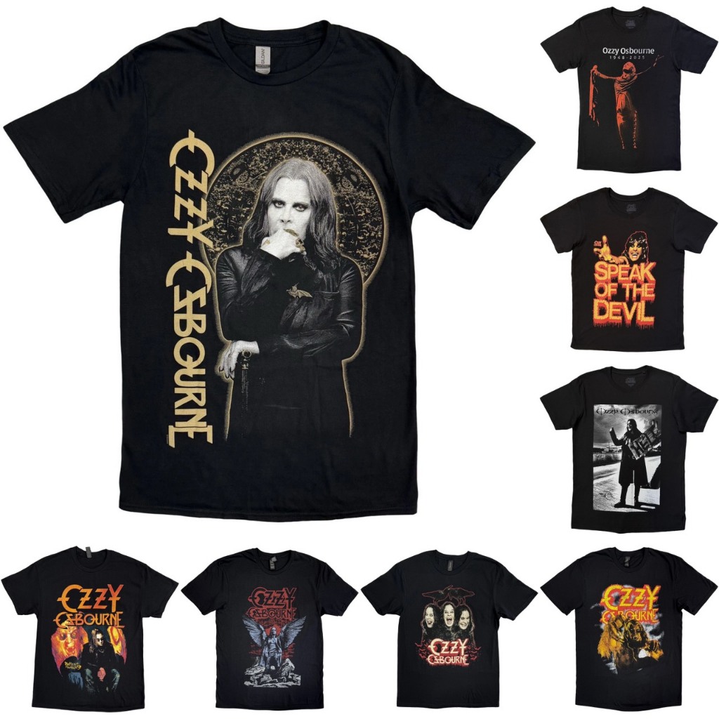 เปิด [PREORDER] เสื้อวง Ozzy Osbourne ลิขสิทธิ์แท้ UK เสื้อยืดวงดนตรี Unisex T-Shirt (เลือกลาย 1 - 37)
