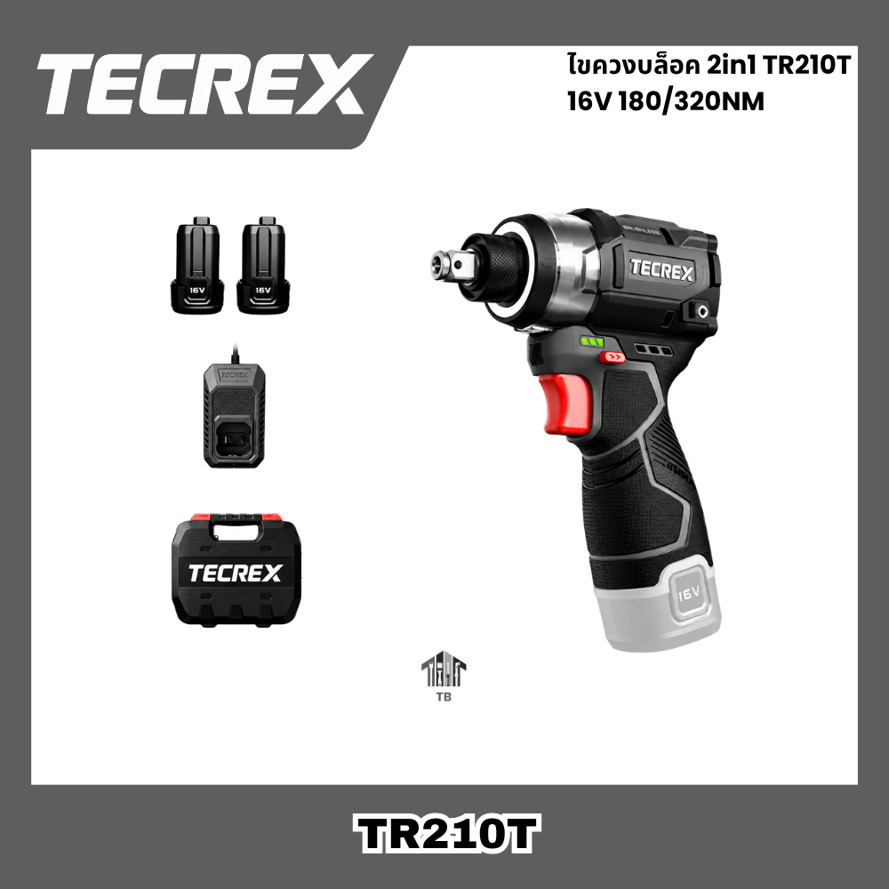 [Có sẵn tại Thái Lan] TECREX TR210T tua vít bắn 2 trong 1 16V 180/350nm