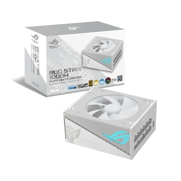 Asus Power Supply (พาวเวอร์ซัพพลาย) ASUS Strix 1000W Gold Aura White Edition (90YE00P5-B0ZA00) 1000W