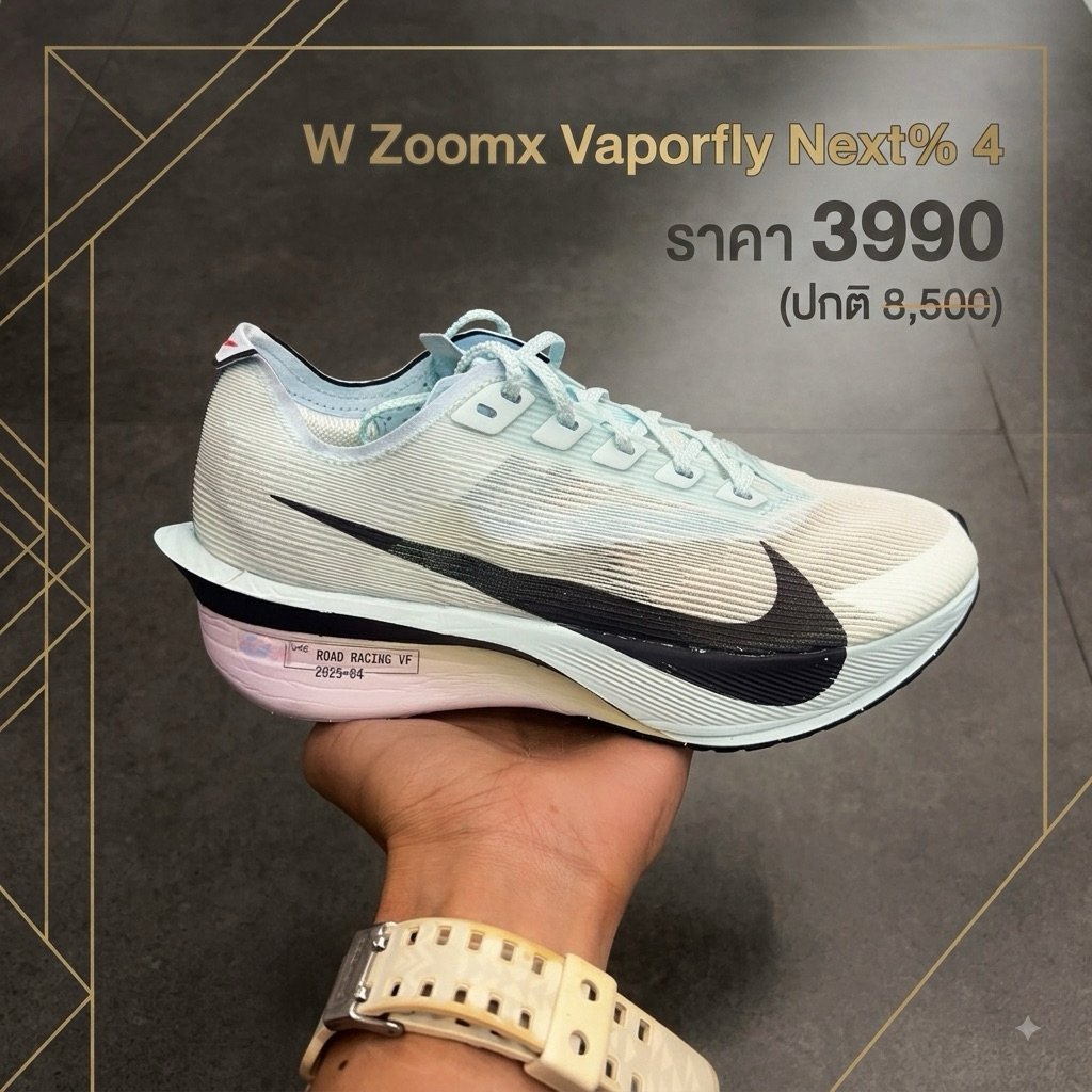 W Zoomx Vaporfly Next%4 พร้อมส่ง