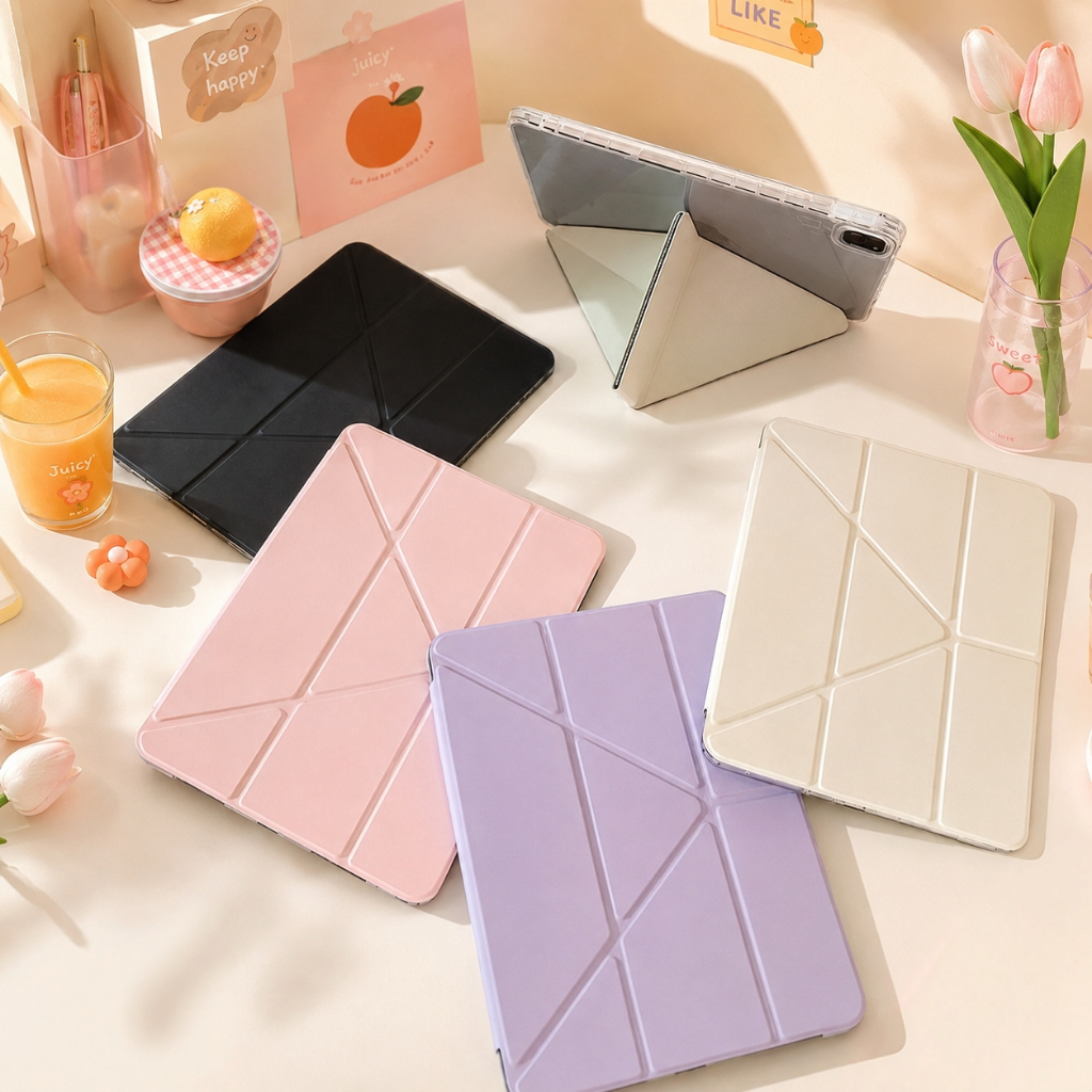 เคสไอแพด air7 air6 gen11 gen10 Air4 air5 10.9 gen5 gen6 9.7 gen7 gen8 gen9 10.2 เคส3พับ Pro11 2018-22ช่องใส่ปากกาด้านขวา
