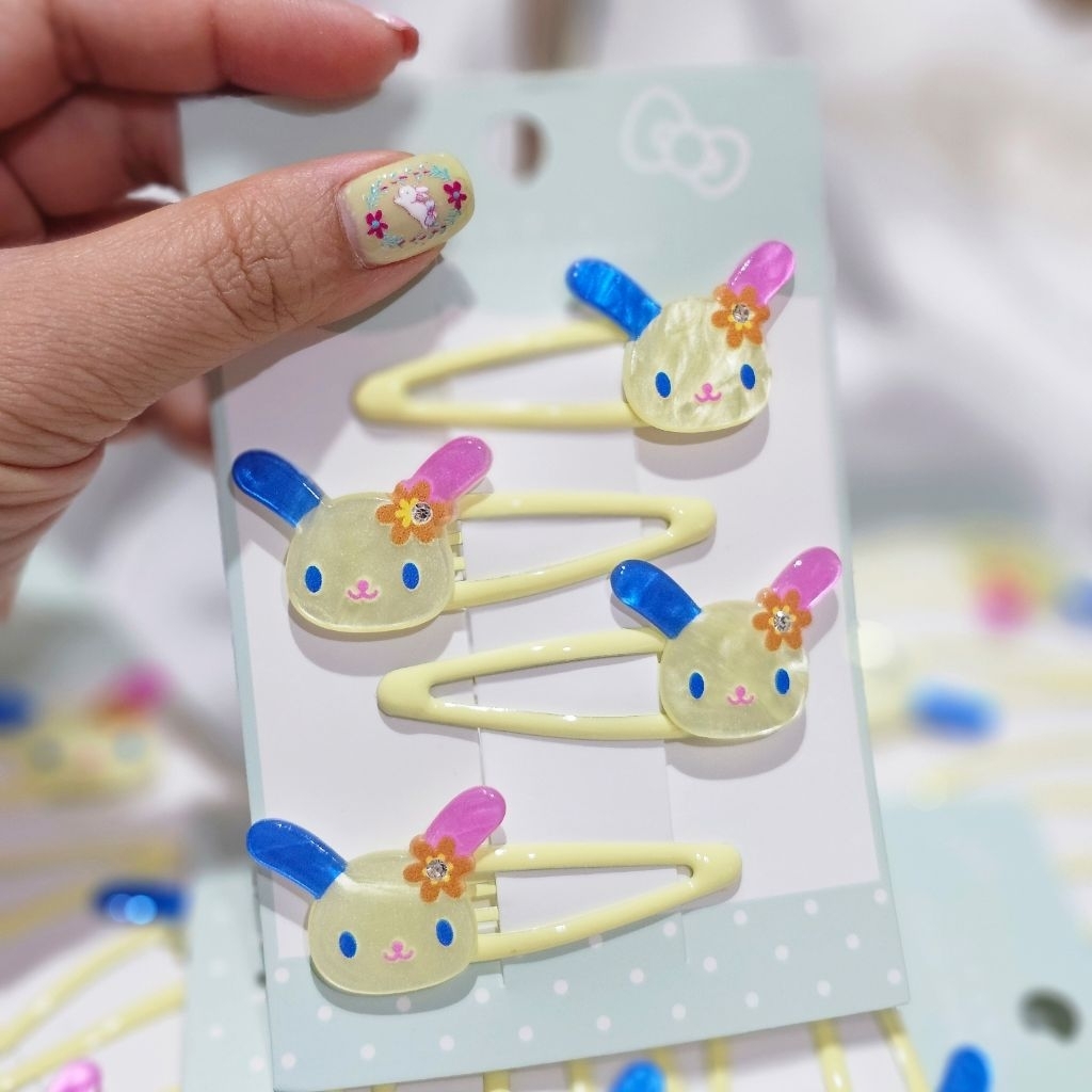 🐰กิ๊บกระต่าย Usahana (1เซ็ตมี4ตัว) มือ1✨️