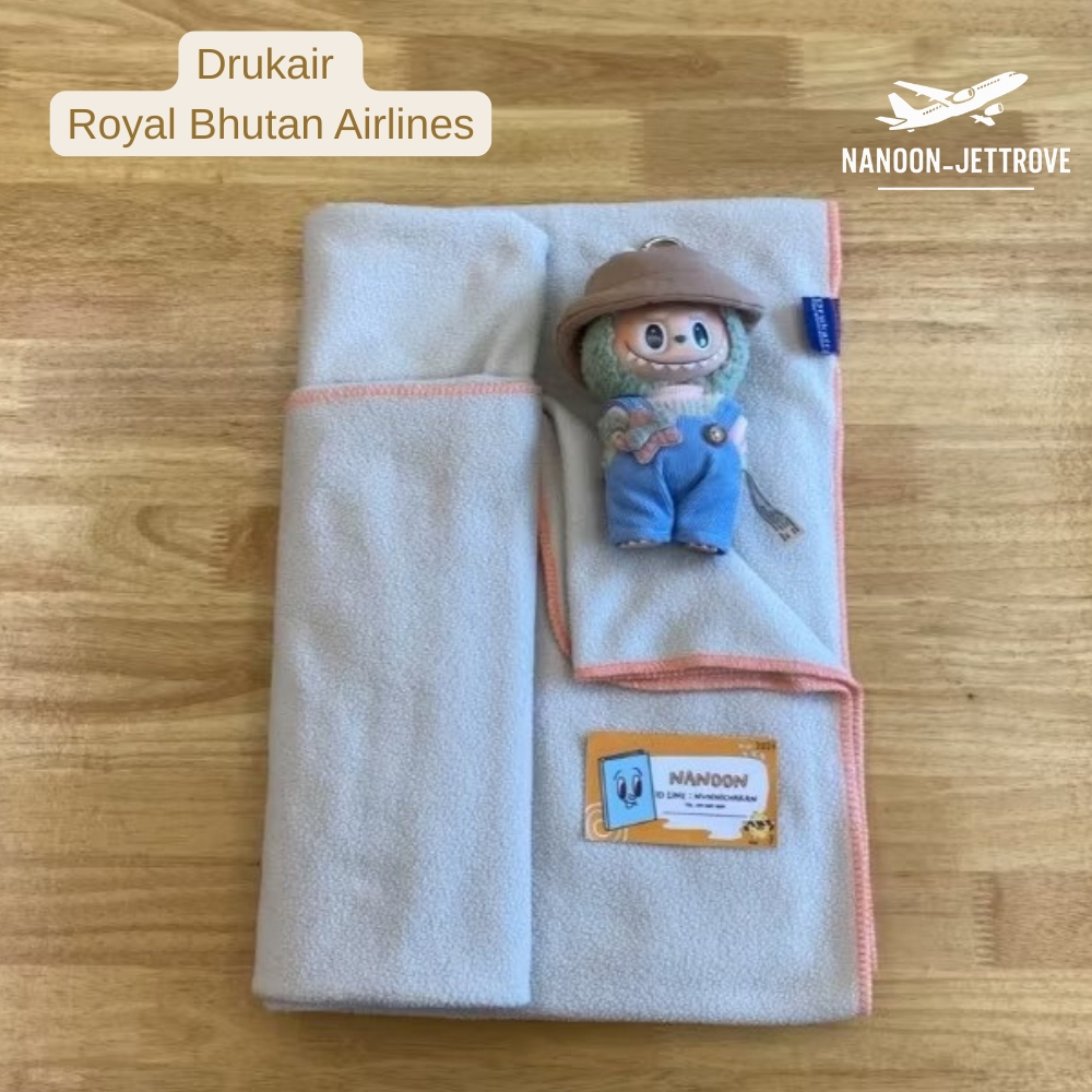✨USED ผ้าห่ม Drukair Royal Bhutan Airlines | 100 x 160 Cm