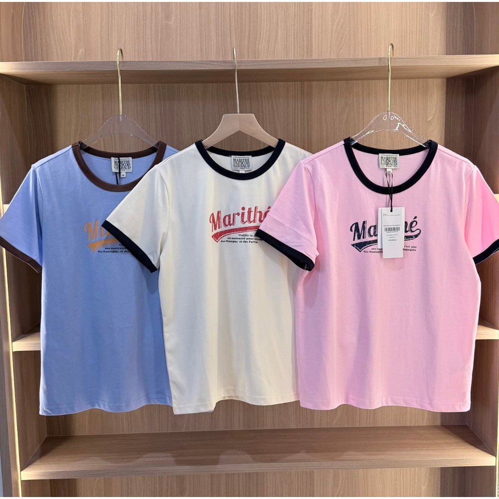 PP101 เสื้อยืด Marithe FG sport 90's logo Tee
