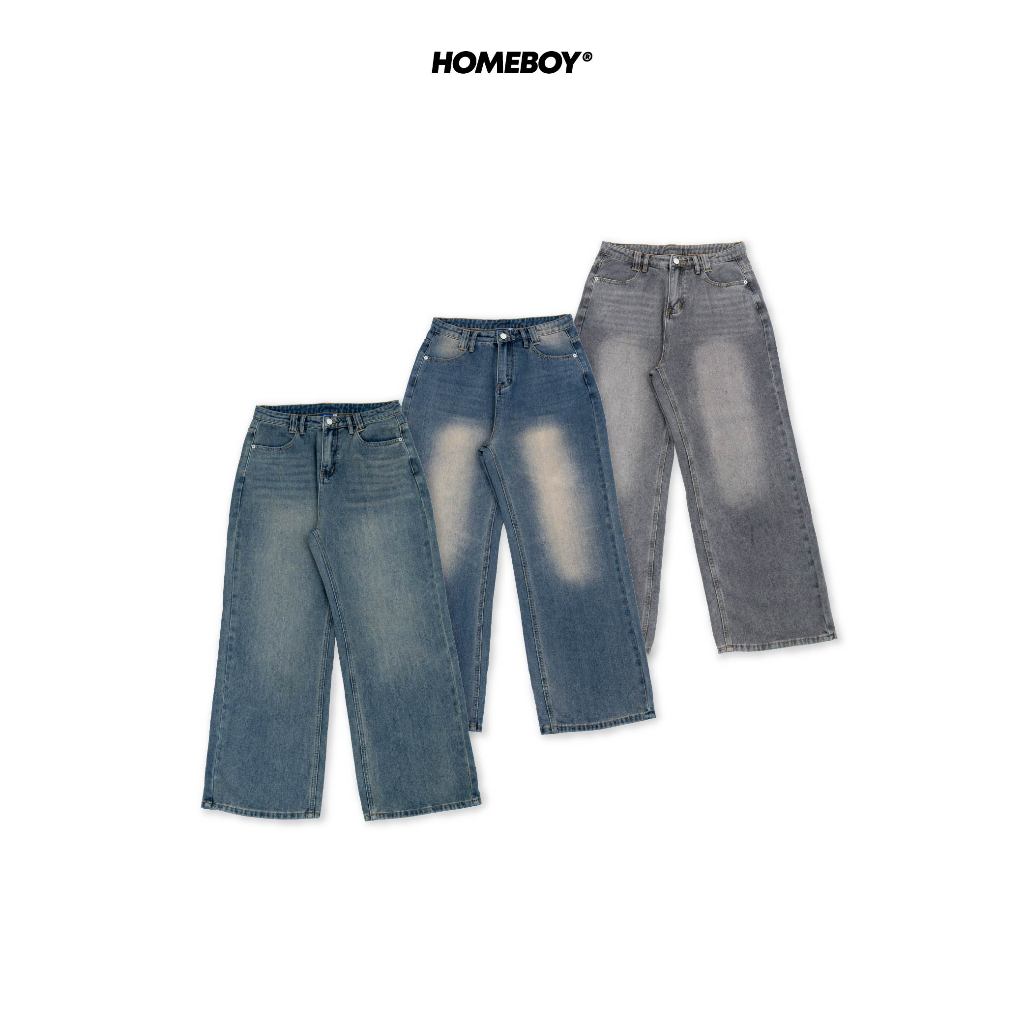 HOMEBOY กางเกงยีนส์ขายาว HB.MAXXI.JEANS คอตตอนโพลี่เอสเตอร์ ใส่ไปทำงานได