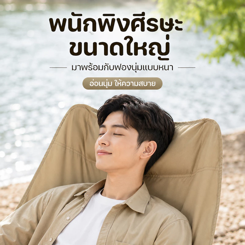 🏆ซื้อ1แถม1🏆เก้าอี้แคมป์ปิ้ง เก้าอี้สนามพับได้ อลูมิเนียม แถมถุงเก็บ รับน้ำหนัก 220กก แคมป์ปิ้ง พนักพิงสูง thumbnail 5