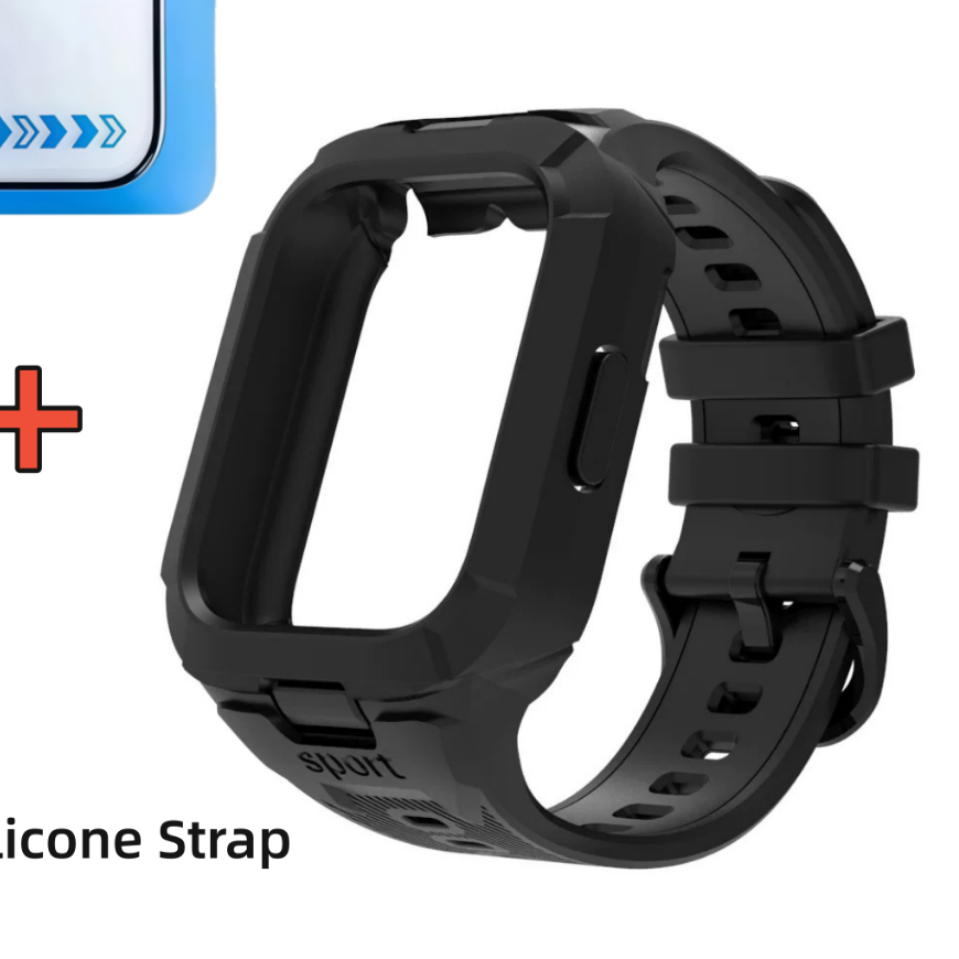 For Redmi Watch 5 Active/Lite silicone sports strap with case+ tempered glass suitable for Redmi Watch 5 Active 5Lite