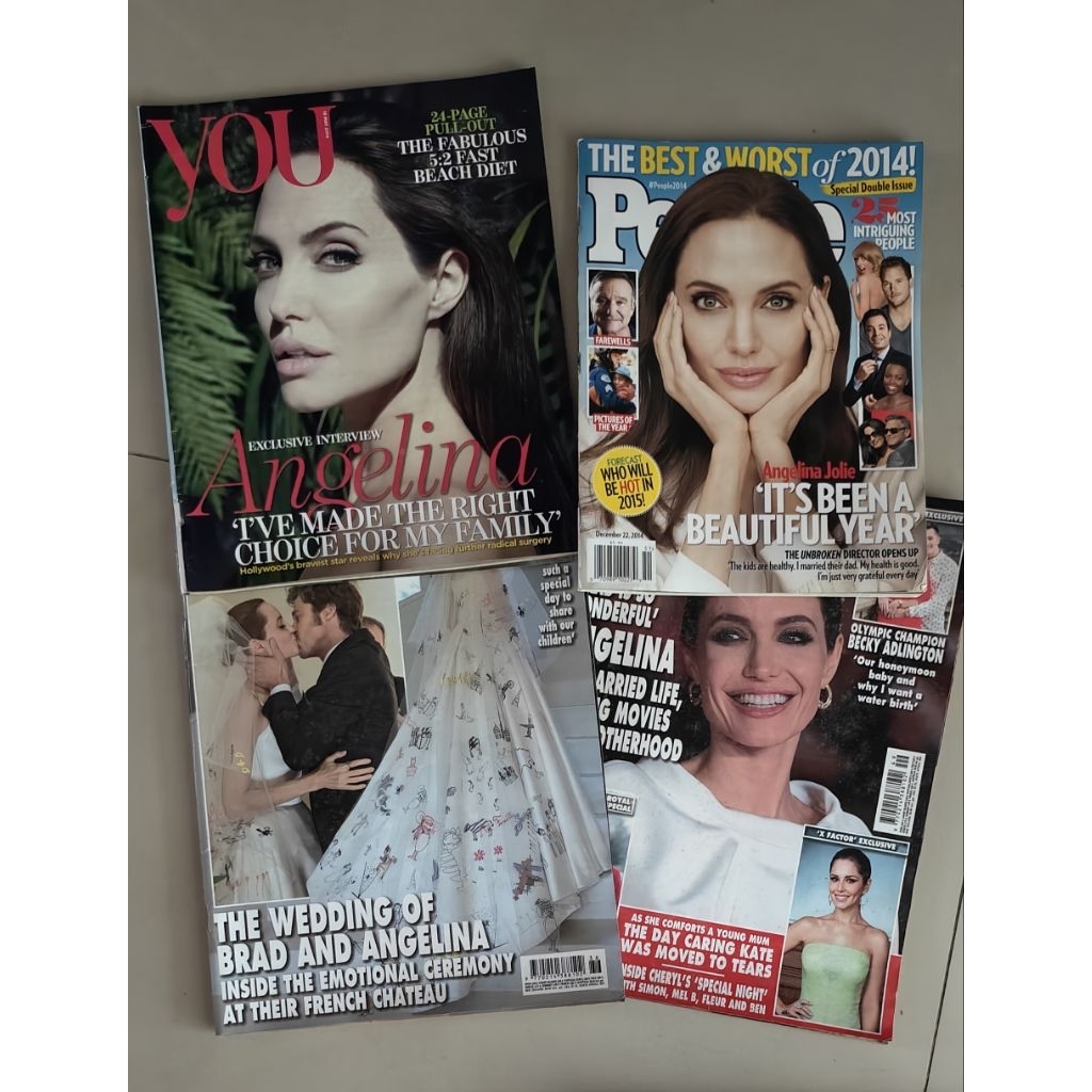 Magazine Angelina Jolie international and Thailandคละ