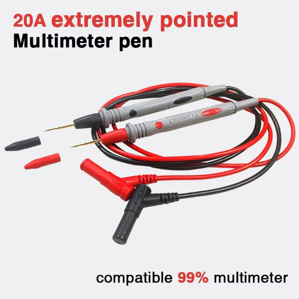 สายมัลติมิเตอร์อย่างดี 1000V meter ปลายเข็ม สายมิเตอร์หัวเข็ม สายมิเตอรวัดไฟ มัลติมิเตอร์ 70cm