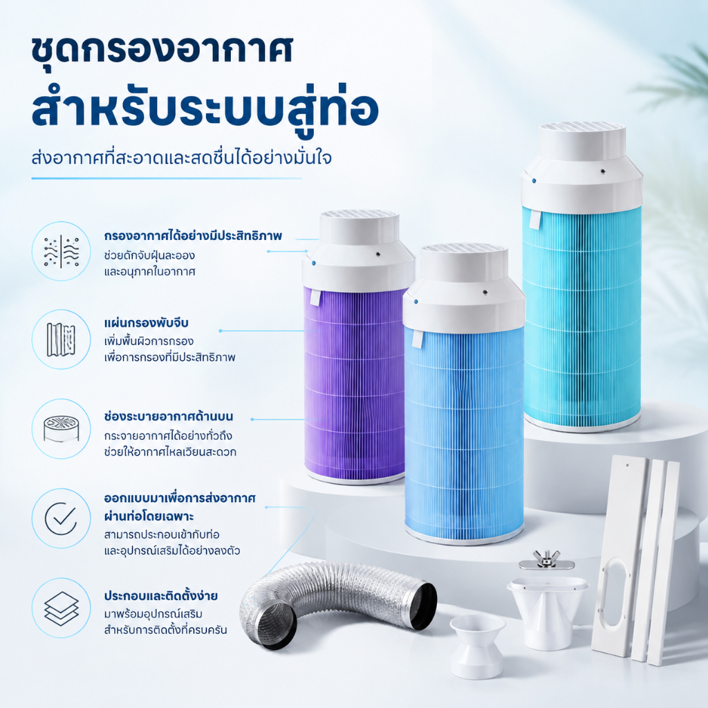 เครื่องสร้างแรงดันบวก เครื่องเติมอากาศ Positive pressure ventilation diy by projectd+เครื่องดูดควันในครัว( กรองอากาศDIY)