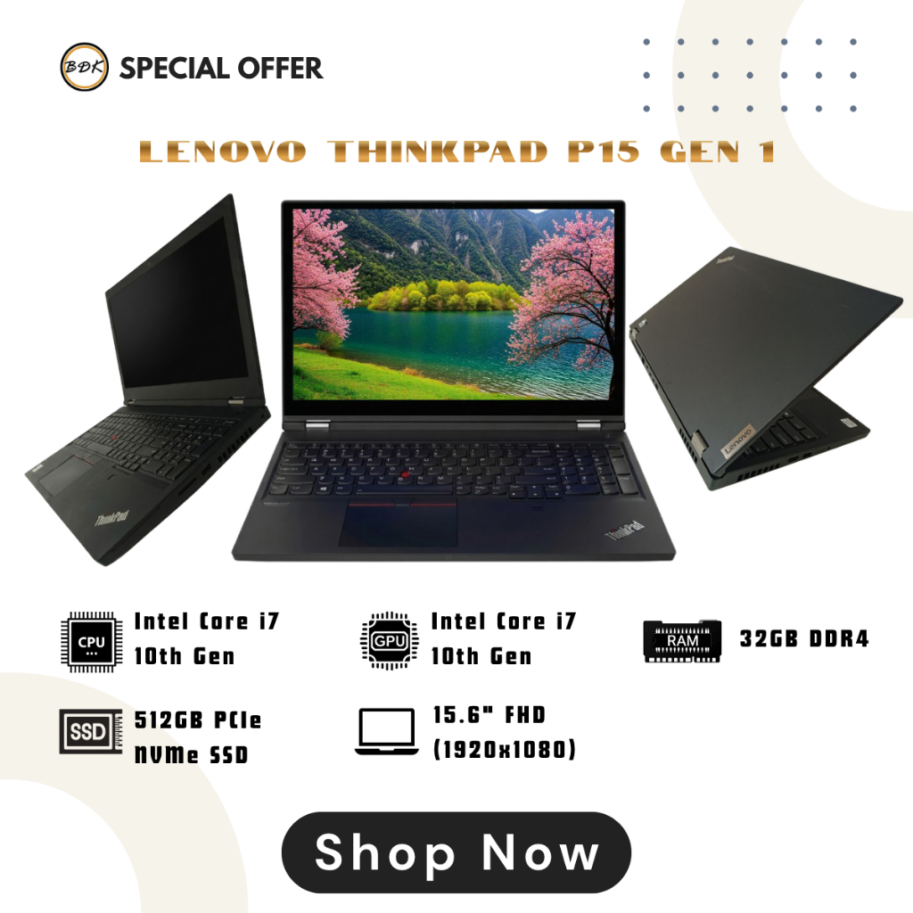 LENOVO THINKPAD P15 GEN 1 — PROFESSIONAL MOBILE WORKSTATION